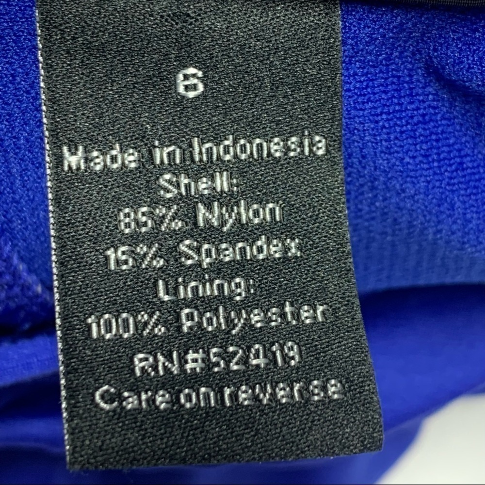 Apt. 9 Size 6 Blue Layered Ruffles Ruched Detail Tankini Swim Top - Picture 6 of 8